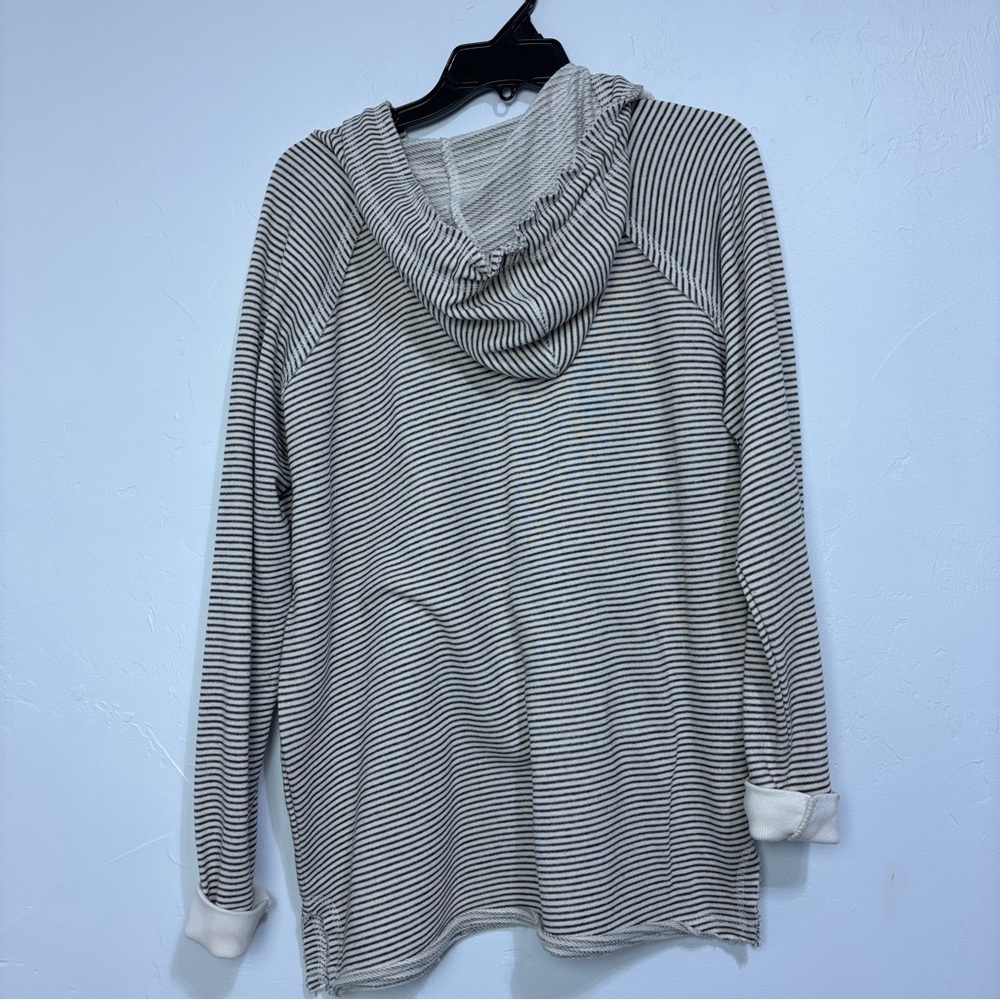 Blue 84 Durango Striped Hooded Pullover with Maroon Logo Women's Large Cotton - Picture 4 of 8